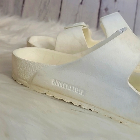 Birkenstock Arizona White Eva Foam Strappy Sandals Youth Size 33 US Size 2-2.5 - Picture 14 of 17